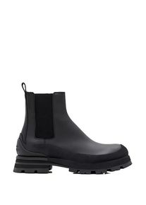 Alexander McQueen Stiefel - Leather Ankle Boots - Gr. 40 (EU) - in Schwarz - f&uuml;r Damen