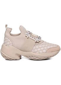 Roger Vivier Low-Top Sneaker - Sneakers Beige - Gr. 38,5 (EU) - in Beige - f&uuml;r Damen