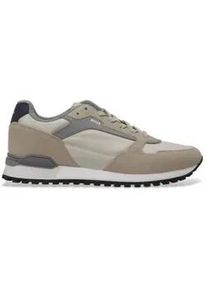 BOSS f&uuml;r Herren. 50523221 Parkour beige Lederturnschuhe (45), Braun, Wohnung, Schn&uuml;rsenkel, L&auml;ssig