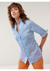 Walbusch Extraglatt-Bluse Kelchkragen