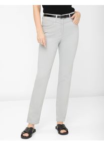 Raphaela by Brax Damen Five-Pocket-Hose Style LAURA NEW SMOKE, hellgrau, Gr. 36