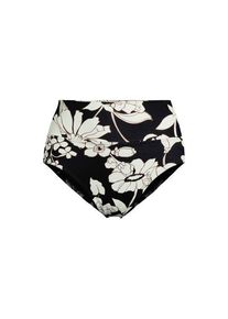 LANDS' END Bikinihose zum Umschlagen, High Waist,, Damen,  Schwarz, Elasthan/Nylon-Mischung, by Lands' End