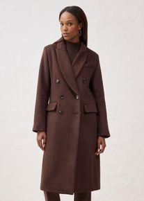 bonprix Blazermantel aus weichem Woll-Mix, braun, Gr.46, weicher Blazermantel in Premium-Qualit&auml;t, aus Wolle