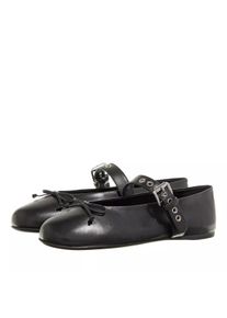 Miu Miu Loafer - Leather Ballerina - Gr. 39 (EU) - in Schwarz - f&uuml;r Damen