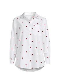 LANDS' END Langarm Oxford-Hemd, Damen,  Wei&szlig;, Baumwolle, by Lands' End