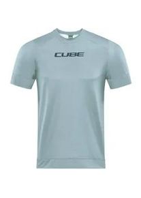 Cube Herren ATX Rundhalstrikot kurzarm - grey - S