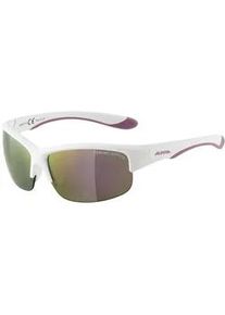 Alpina Flexxy Youth HR Fahrradbrille - white matt-purple