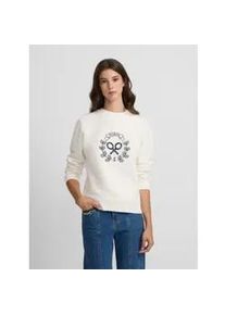 Silbon f&uuml;r Damen. 135153 Sweatshirt Schl&auml;ger Herz beige (XL), L&auml;ssig, Baumwolle