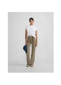 Silbon f&uuml;r Damen. 135145 Gerade Hose Schnallendetail beige (34), L&auml;ssig, Baumwolle