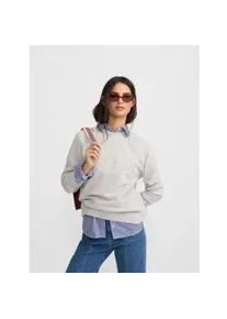 Silbon f&uuml;r Damen. 135180 Graues Sweatshirt mit Nieten (XL), L&auml;ssig, Baumwolle