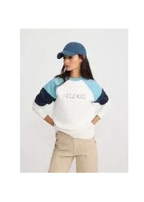 Silbon f&uuml;r Damen. 135177 Sweatshirt Buchstaben Farben wei&szlig; (XL), L&auml;ssig, Baumwolle