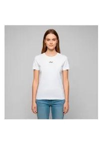 BOSS f&uuml;r Damen. 50554696 Elove T-shirt wei&szlig; (L), L&auml;ssig, Baumwolle, Kurzarm