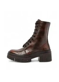 art f&uuml;r Damen. 1137513E6003_012 Leder-Stiefeletten 1375 York braun (42), 3 bis 5 cm, Rei&szlig;verschluss, L&auml;ssig