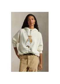 Polo Ralph Lauren f&uuml;r Damen. 211A96598001 Polo Bear Fleece-Sweatshirt beige (XXS), L&auml;ssig, Baumwolle