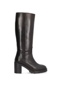 ALPE f&uuml;r Damen. 521808 Valley Lederstiefel schwarz (40), 8 bis 10 cm, Rei&szlig;verschluss, L&auml;ssig