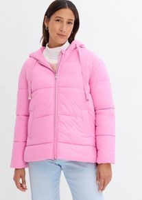 bonprix Oversize Puffer-Jacke, pink, Gr.38, Modische Jacke mit bequemen Vokuhila- Saum