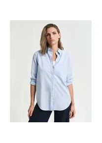 Gant f&uuml;r Damen. 4300411 Relaxed Fit Luxury Oxford Hemd blau (38), L&auml;ssig, Baumwolle, Langarm