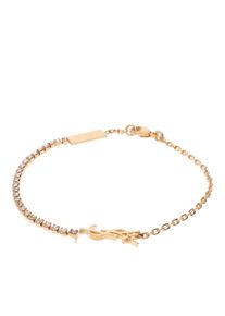 SAINT LAURENT Armband - Cassandre Charm Bracelet Gold - Gr. L - in Gold - f&uuml;r Damen