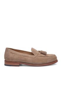 Heinrich Dinkelacker Slipper & Pantoletten - Loafer Wien Plain Tassel V - Gr. 45 (EU) - in Beige - f&uuml;r Damen