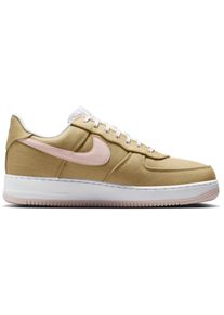 Nike Low-Top Sneaker - Nike Air Force 1 Low Linen Canvas - Gr. 42,5 (EU) - in Beige - f&uuml;r Damen