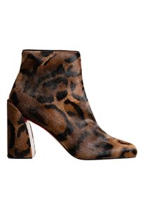 Christian Louboutin Stiefeletten - Jane Zipped Boots - Gr. 40 (EU) - in Leopardfarben - f&uuml;r Damen