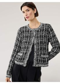 Walbusch Tweed Strickjacke Black&White