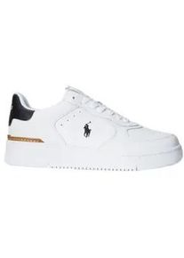 Polo Ralph Lauren f&uuml;r Herren. 809891791003 Court Leder Turnschuhe wei&szlig; (44), Wohnung, Schn&uuml;rsenkel, L&auml;ssig