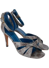 C&eacute;line Celine Hohe Schuhe - Celine Exotic Python Spartiates Heels (37) - Gr. ONE_SIZE - in Bunt - f&uuml;r Damen
