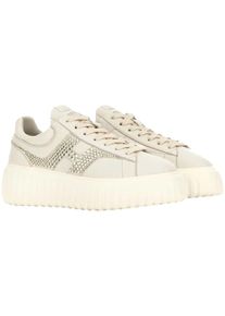 Hogan Low-Top Sneaker - Flat Shoes Yogurt Bianco Marmo - Gr. 40 (EU) - in Wei&szlig; - f&uuml;r Damen
