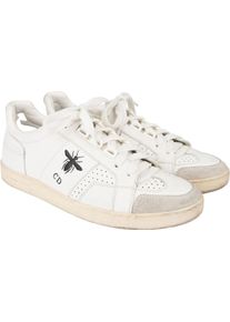 Christian Dior Low-Top Sneaker - Christian Dior White Leather Bee Sneaker (35) - Gr. ONE_SIZE - in Wei&szlig; - f&uuml;r Damen