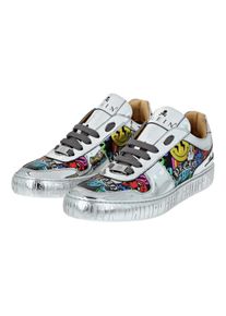 Philipp Plein Low-Top Sneaker - Sneaker Smile - Gr. 38 (EU) - in Silber - f&uuml;r Damen