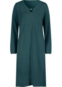 sheego Gro&szlig;e Gr&ouml;&szlig;en Jerseykleid mit Zierperlen am Ausschnitt, petrol, Gr&ouml;&szlig;e 46 - Damen