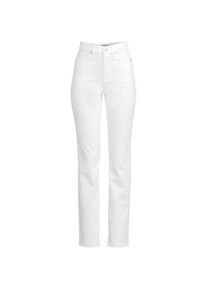 LANDS' END Farbige Straight Fit Jeans High Waist in Plus-Gr&ouml;&szlig;e, Damen, size: plus, Wei&szlig;, Elasthan/Baumwoll-Mischung/Polyester-Mischung, by Lands' End