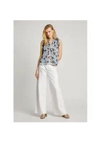 Pepe Jeans f&uuml;r Damen. PL305020 Bluse Enid blau (XL), L&auml;ssig, Polyester, &Auml;rmellos / Hosentr&auml;ger