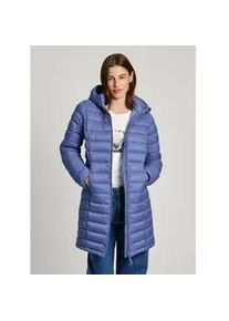 Pepe Jeans f&uuml;r Damen. PL402442 Ammy Lange Jacke blau (S), L&auml;ssig, Polyamid