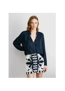 Pepe Jeans f&uuml;r Damen. PL305010 Bluse Caeli navy (M), L&auml;ssig, Polyester, Langarm, Marine