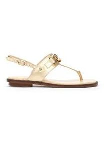 MARTINELLI f&uuml;r Damen. 1535-B153S Mazzini flache Sandalen aus goldenem Leder mit Metallic-Details (40), Wohnung, Schnalle, L&auml;ssig