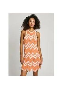 Pepe Jeans f&uuml;r Damen. PL953728 Kurzes Kleid Oriana orange (L), L&auml;ssig, Baumwolle, &Auml;rmellos / Hosentr&auml;ger, Nachhaltig
