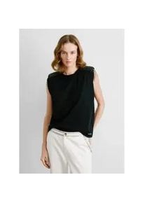 Pepe Jeans f&uuml;r Damen. PL506078 Vatiana T-shirt schwarz (XL), L&auml;ssig, Party, Kurzarm, Bio-Baumwolle, Nachhaltig