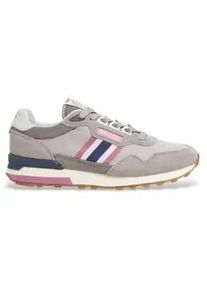 Pepe Jeans f&uuml;r Damen. PLS40033 Kingston Heritage graue Lederschuhe (41), Wohnung, Wildleder, Schn&uuml;rsenkel, L&auml;ssig