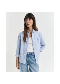 Gant f&uuml;r Damen. 4300470 Regular Fit Oxford Hemd blau (38), L&auml;ssig, Baumwolle, Langarm