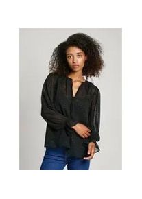 Pepe Jeans f&uuml;r Damen. PL304971 Addison Bluse schwarz (XS), L&auml;ssig, Polyester, Langarm