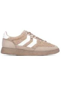 Xti f&uuml;r Damen. 14473402-BEIGE Turnschuhe 144734 braun (35), Stoff, Wohnung, Schn&uuml;rsenkel, L&auml;ssig