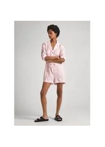 Pepe Jeans f&uuml;r Damen. PL230479 Kurzer Jumpsuit Elison rosa (L), L&auml;ssig, Langarm, Lyocell