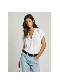 Pepe Jeans f&uuml;r Damen. PL506065 Maeve T-shirt wei&szlig; (XS), L&auml;ssig, Baumwolle, Kurzarm, Nachhaltig
