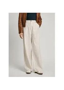 Pepe Jeans f&uuml;r Damen. PL211806 Herly weite Hose wei&szlig; (M), L&auml;ssig, Leinen