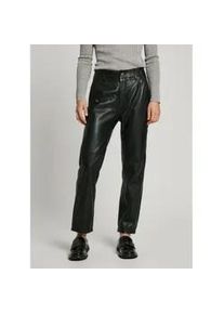 Pepe Jeans f&uuml;r Damen. PL211797 Fredja Hose schwarz (L), L&auml;ssig, Leder