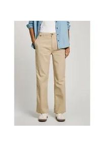 Pepe Jeans f&uuml;r Damen. PL211808 Gina beige Hose (L), L&auml;ssig, Baumwolle, Nachhaltig