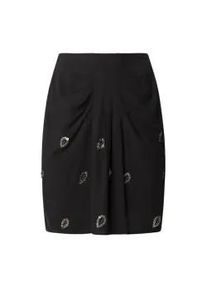 Pepe Jeans f&uuml;r Damen. PL901214 Kurzer Rock Emeric schwarz (L), L&auml;ssig, Viskose