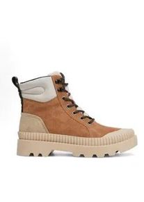 Pepe Jeans f&uuml;r Damen. PLS50538 Ascot Mountain braune Lederstiefeletten (40), Wohnung, Wildleder, Schn&uuml;rsenkel, L&auml;ssig